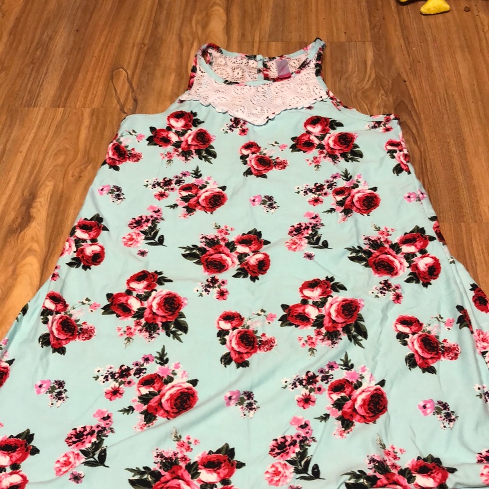 Floral dress.